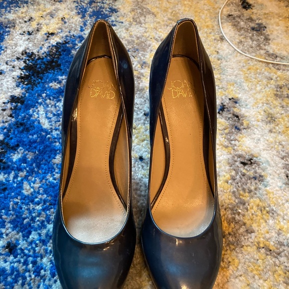 Joan and David DVFLIPP pump patent leather blue - Picture 3 of 6